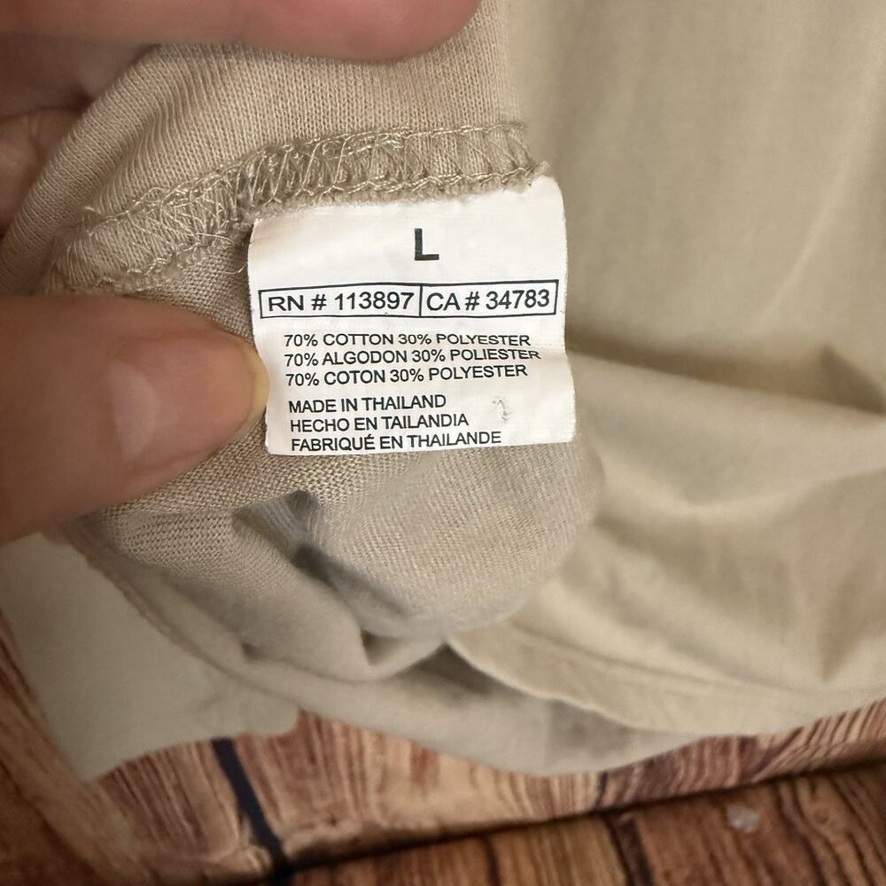Exofficio Mens Insect Shield Shirt Long Sleeve - Size Large EUC - Tan - Picture 7 of 8